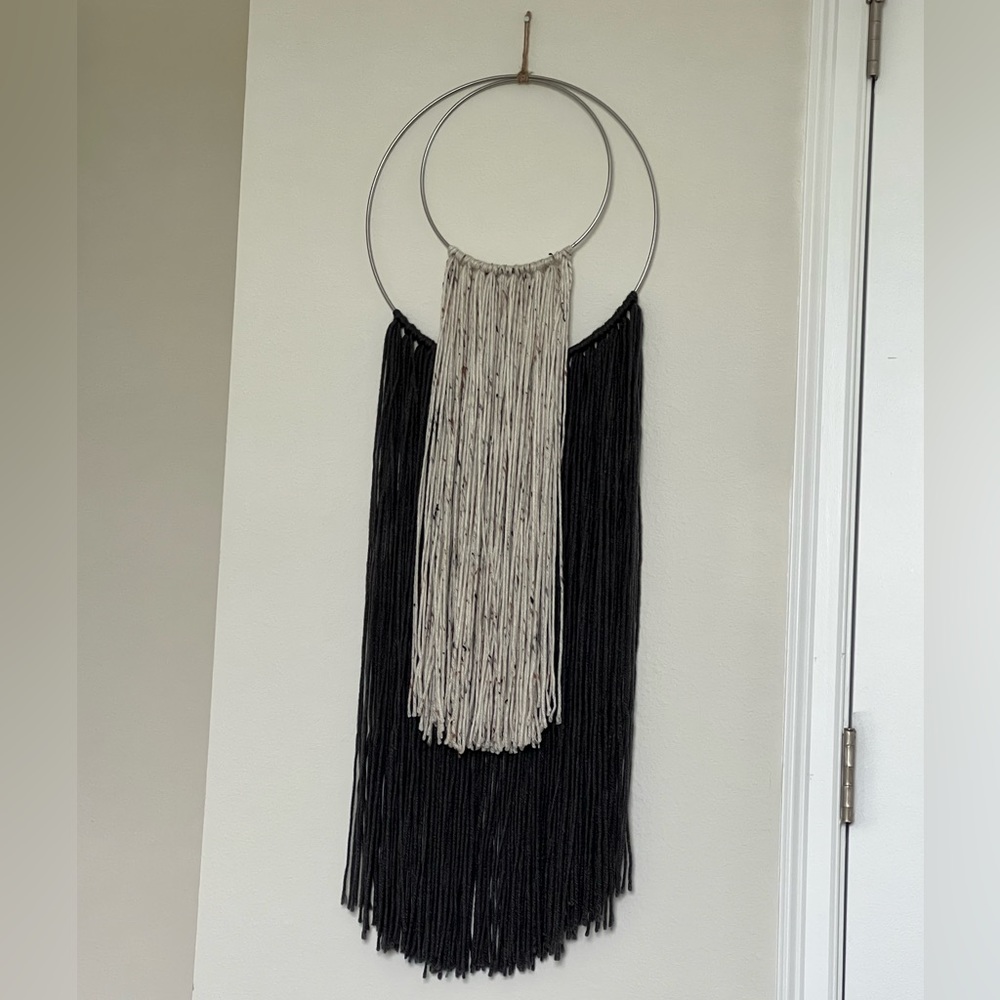 Boho yarn wall hanging